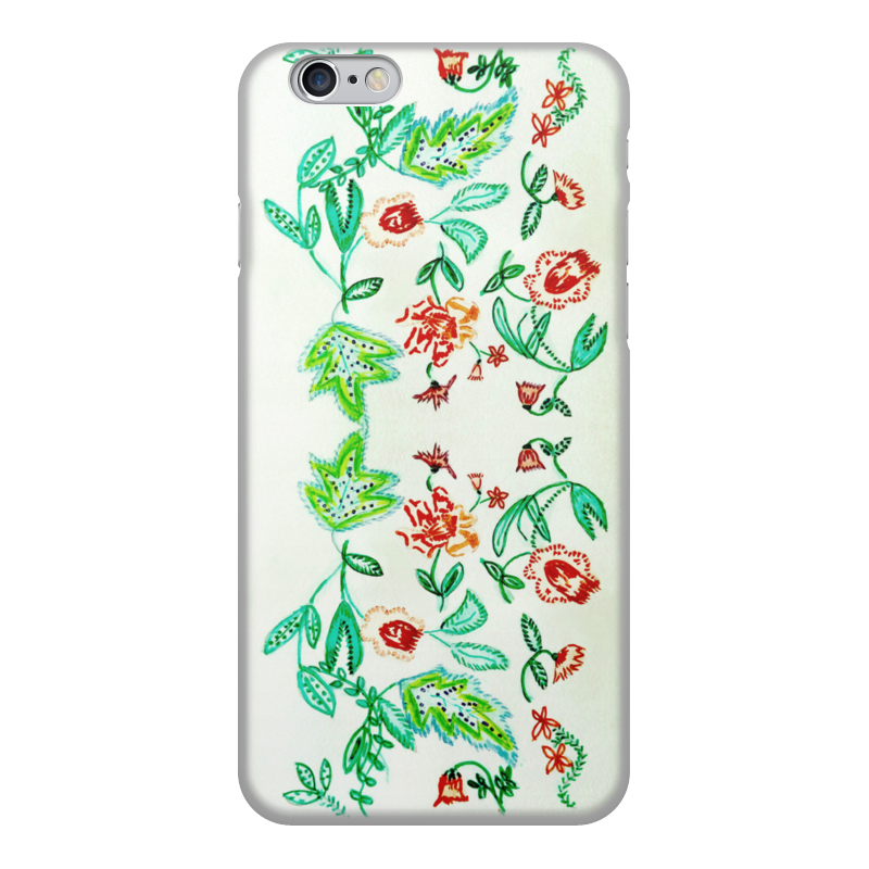 Чехол для iPhone 6, объёмная печать Printio Дикие цветы