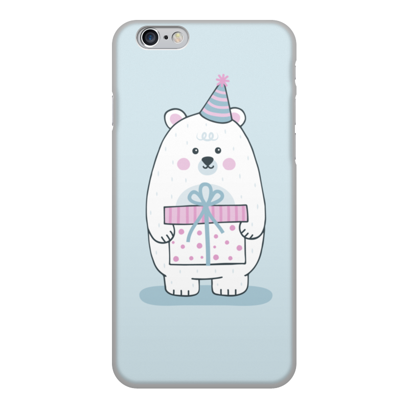 Чехол для iPhone 6, объёмная печать Printio Полярный медведь.