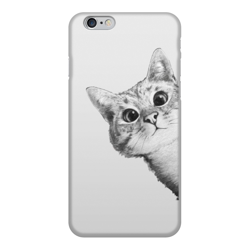 Чехол для iPhone 6, объёмная печать Printio Любопытный кот