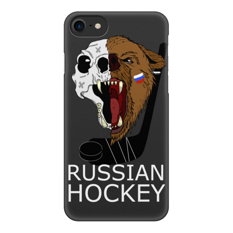 Чехол для iPhone 7, объёмная печать Printio Russian hockey 2018