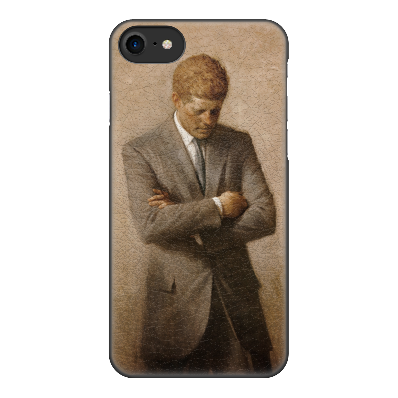Чехол для iPhone 7, объёмная печать Printio Портрет президента джона ф. кеннеди.