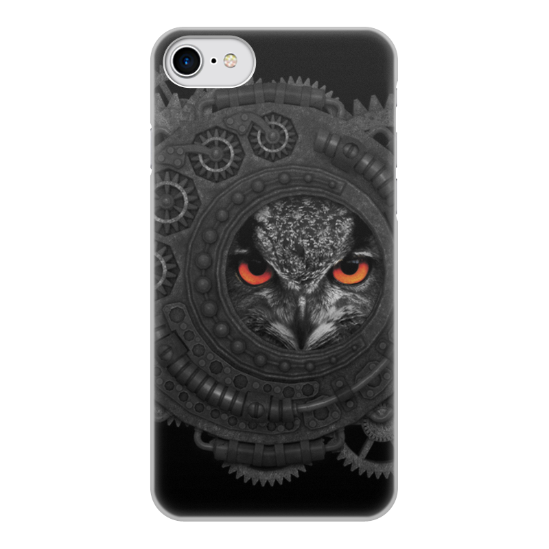 Чехол для iPhone 7, объёмная печать Printio Стимпанк сова