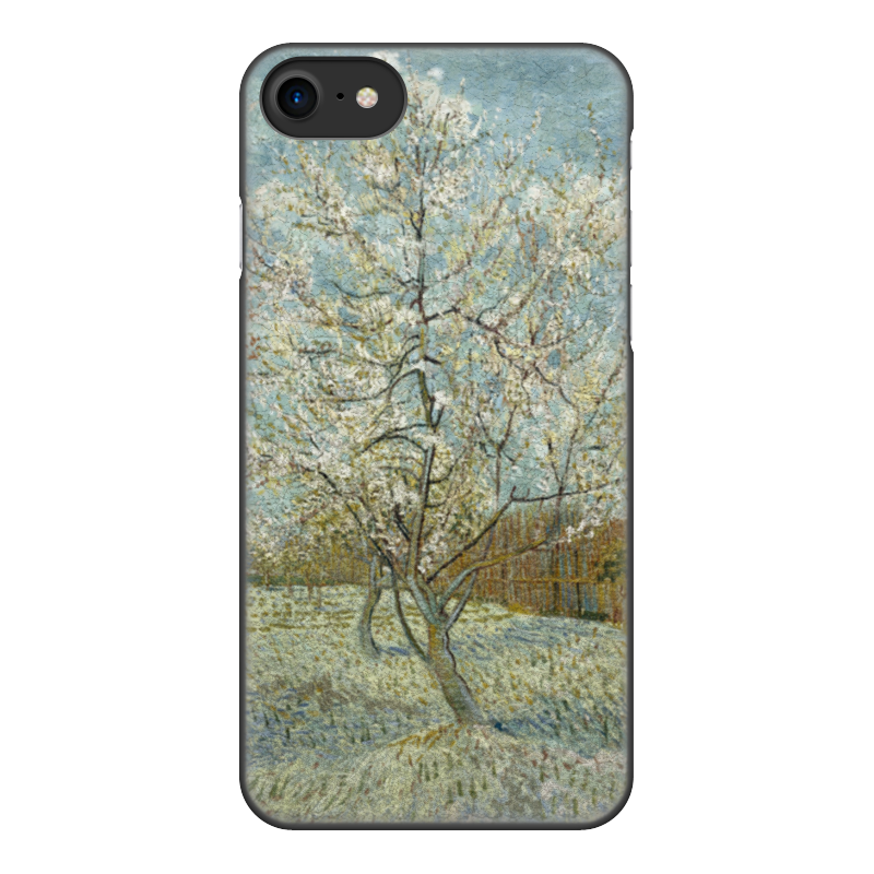 Чехол для iPhone 7, объёмная печать Printio Персиковое дерево в цвету (ван гог)