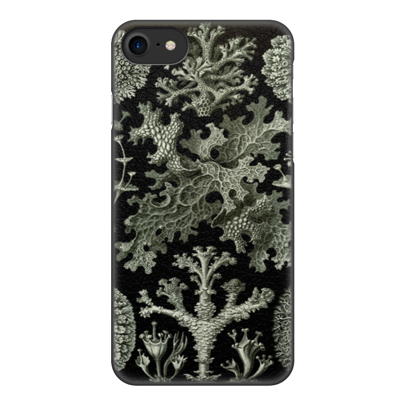 Чехол для iPhone 7, объёмная печать Printio Лишайники (lichenes, ernst haeckel)