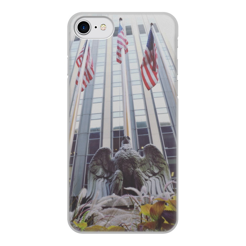 Чехол для iPhone 8, объёмная печать Printio American eagle