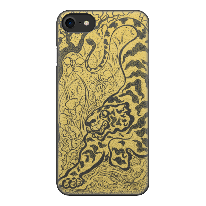 Чехол для iPhone 8, объёмная печать Printio Тигр в джунглях (поль-элье рансон)