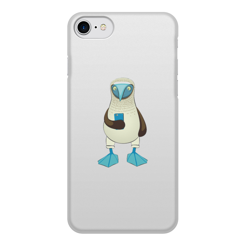 Чехол для iPhone 8, объёмная печать Printio Blue-footed booby