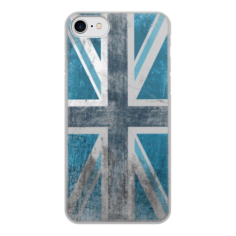 Чехол для iPhone 8, объёмная печать Printio Синий британский флаг