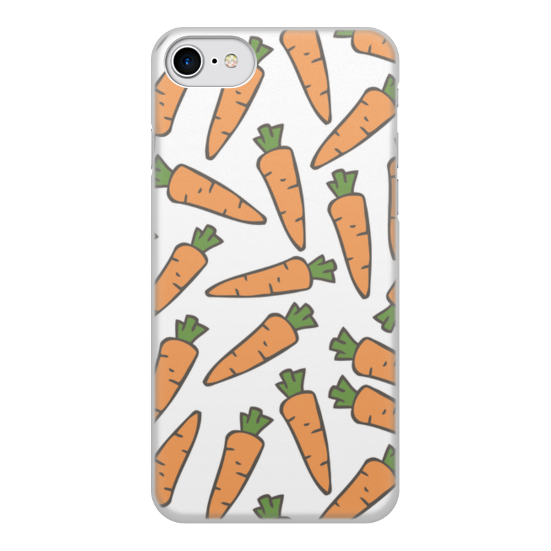Чехол для iPhone 8, объёмная печать Printio Морковки