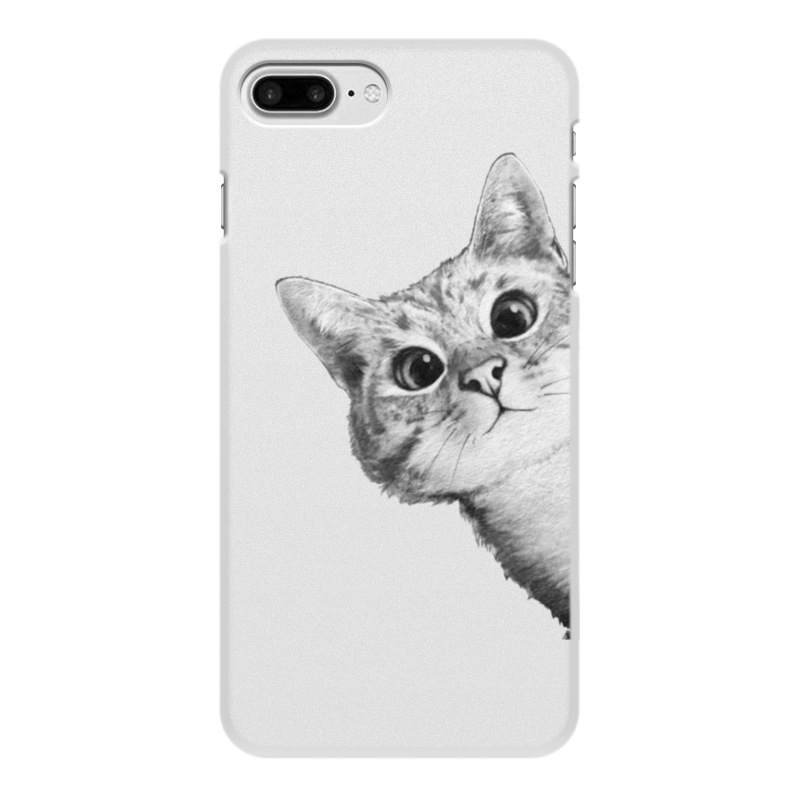 Чехол для iPhone 8 Plus, объёмная печать Printio Любопытный кот