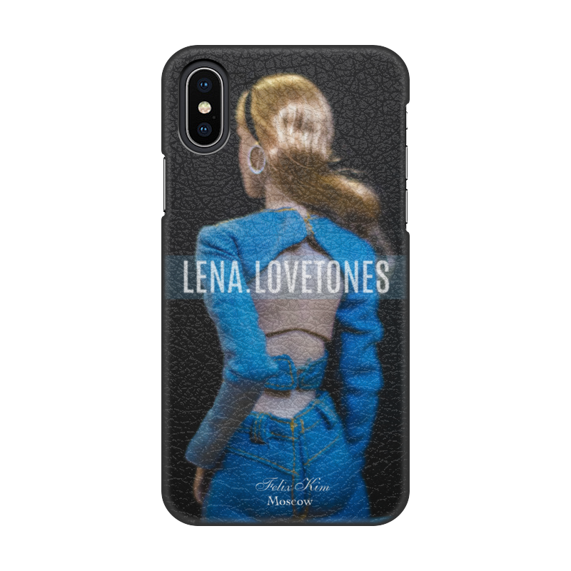 Чехол для iPhone X/XS, объёмная печать Printio Lena lovetones by felix kim