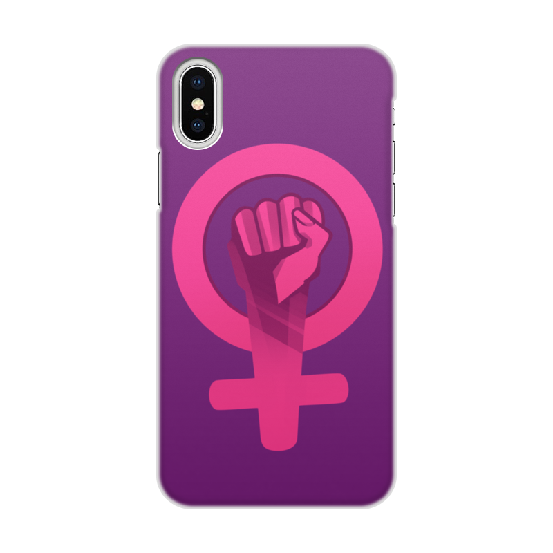 Чехол для iPhone X/XS, объёмная печать Printio Феминизм