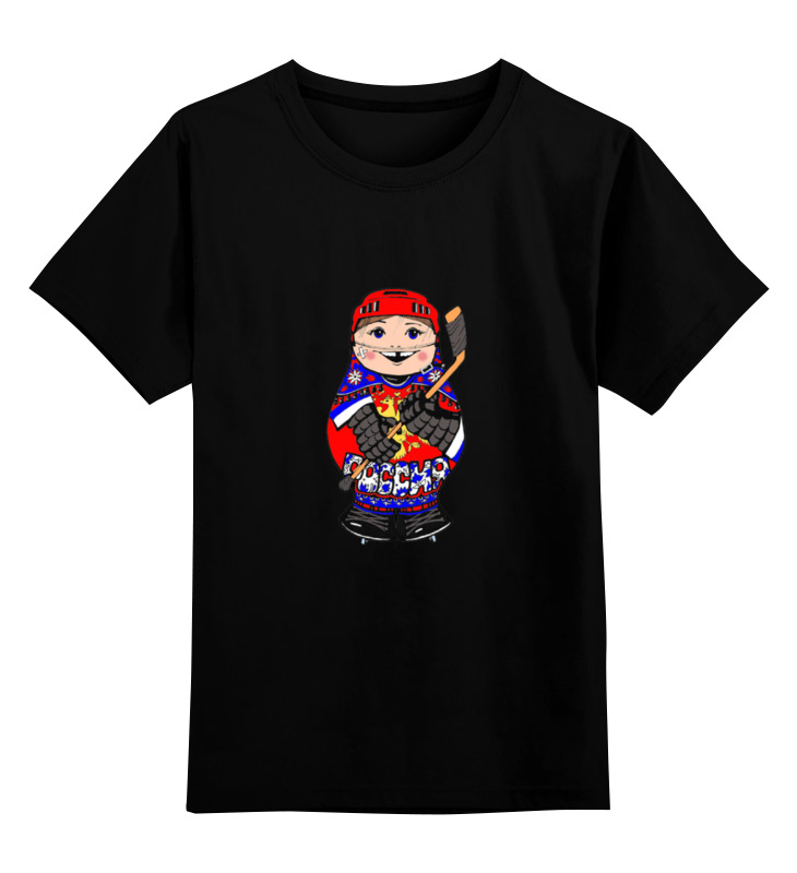 Детская футболка классическая унисекс Printio Символ российского хоккея