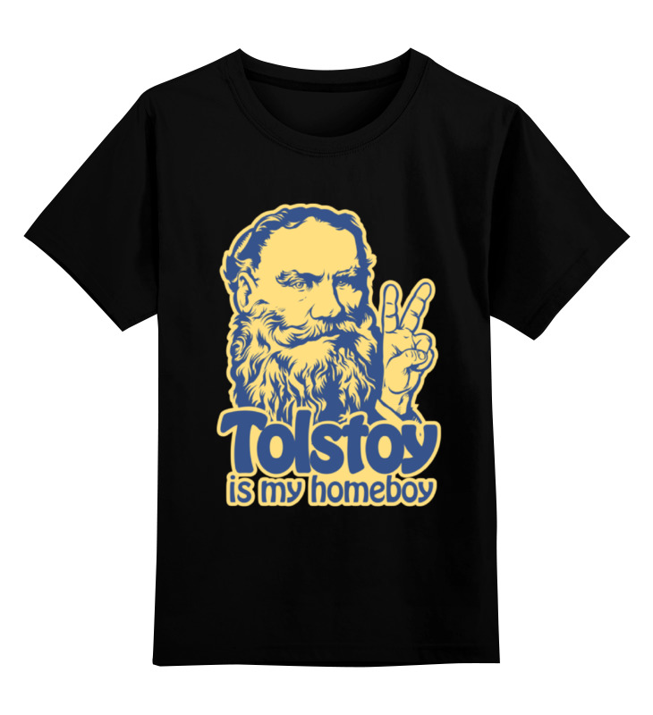 Детская футболка классическая унисекс Printio Толстой мой кориш!