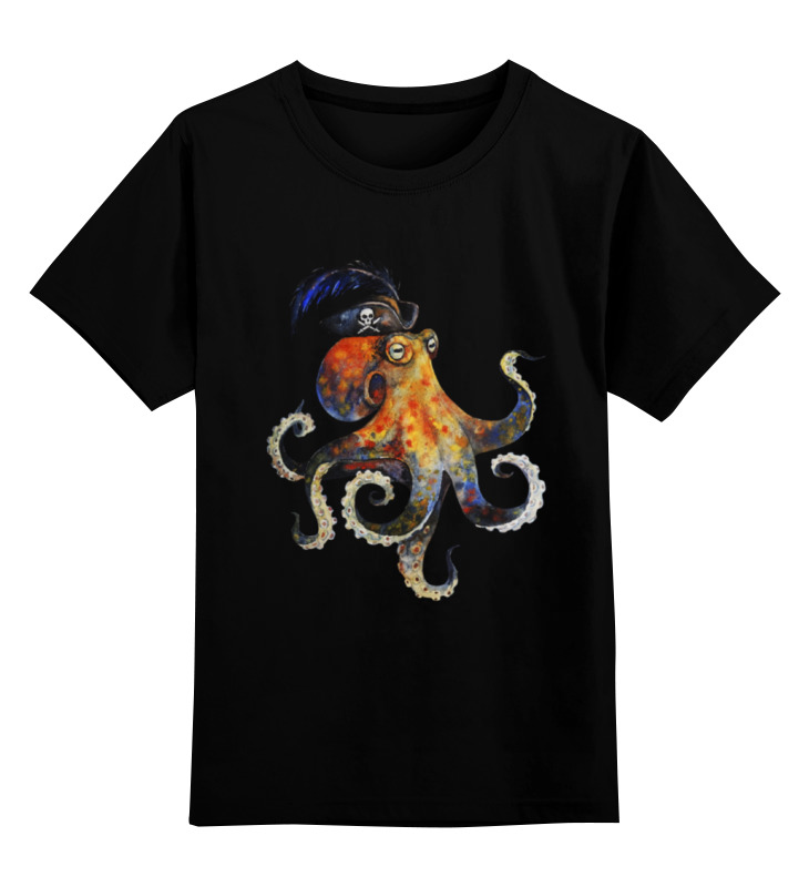 Детская футболка классическая унисекс Printio Пиратский осьминог