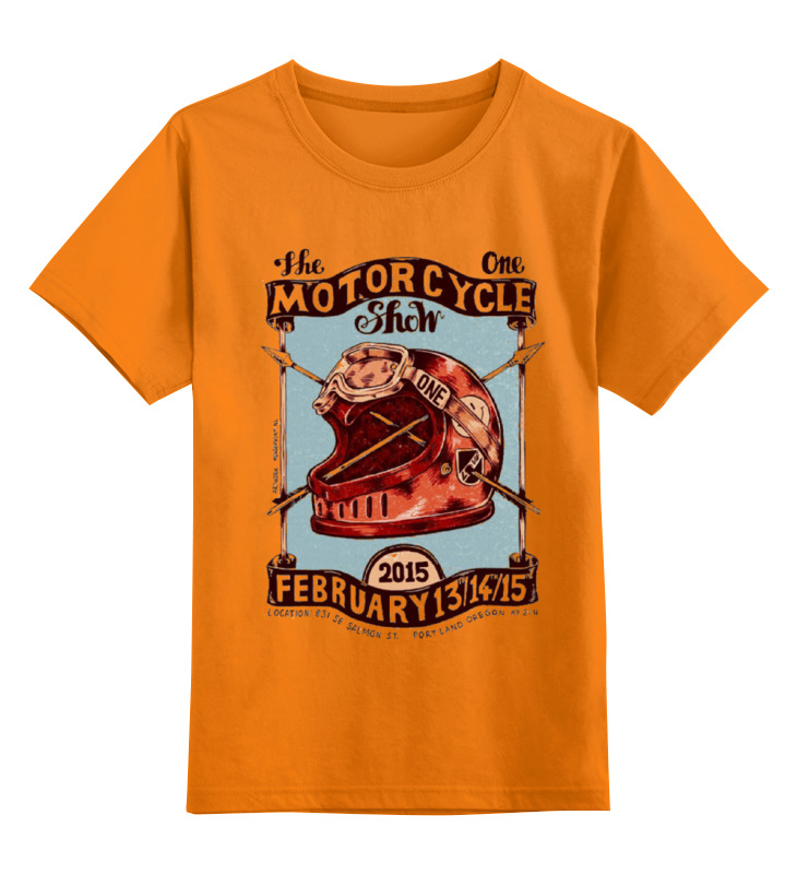 Детская футболка классическая унисекс Printio Motorcycle show