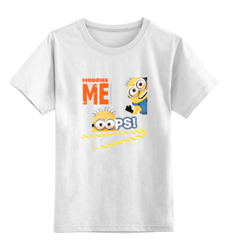 Детская футболка классическая унисекс Printio Oops - миньоны