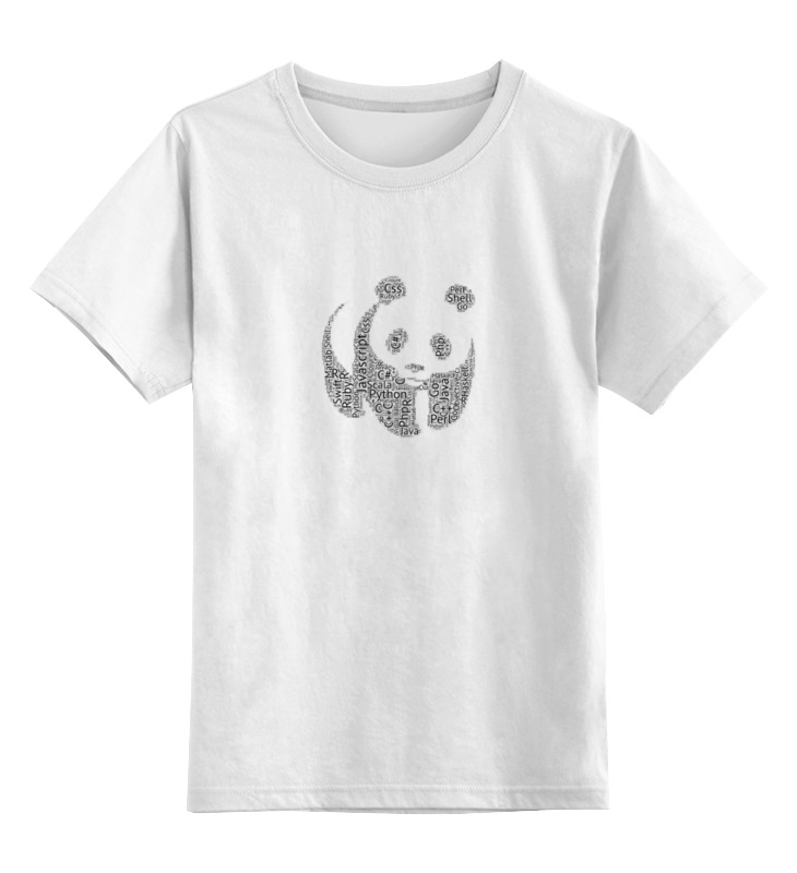 Детская футболка классическая унисекс Printio Язык панды