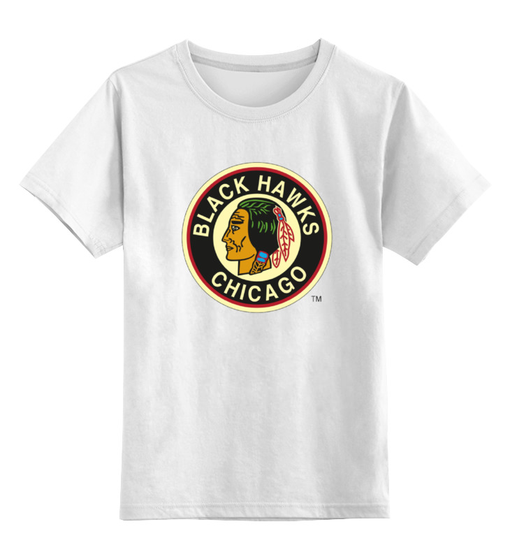 Детская футболка классическая унисекс Printio Chicago black hawks / nhl usa