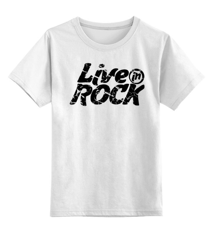 Детская футболка классическая унисекс Printio Футболка liveinrock