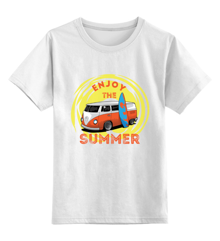 Детская футболка классическая унисекс Printio Наслаждайся летом!