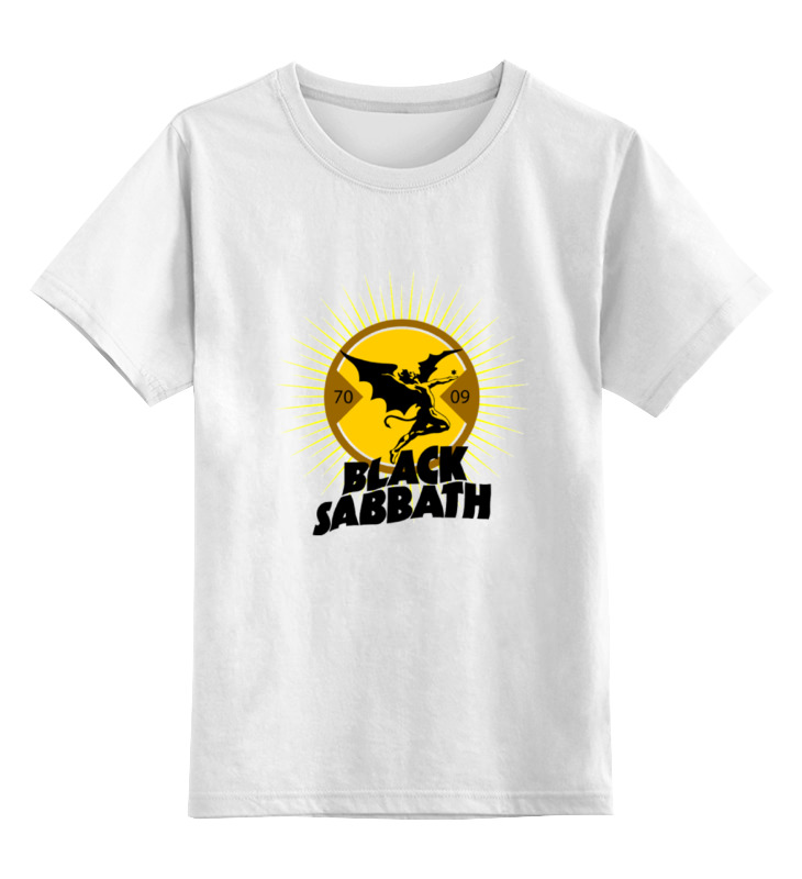 Детская футболка классическая унисекс Printio Black sabbath