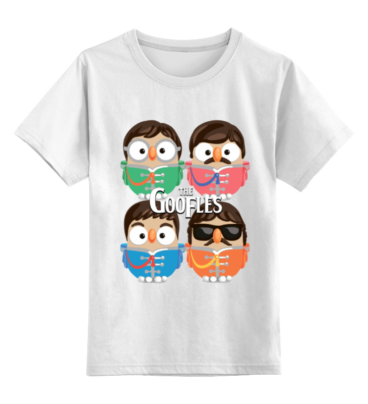 Детская футболка классическая унисекс Printio Сова битлз (the beatles) суперсова goofi