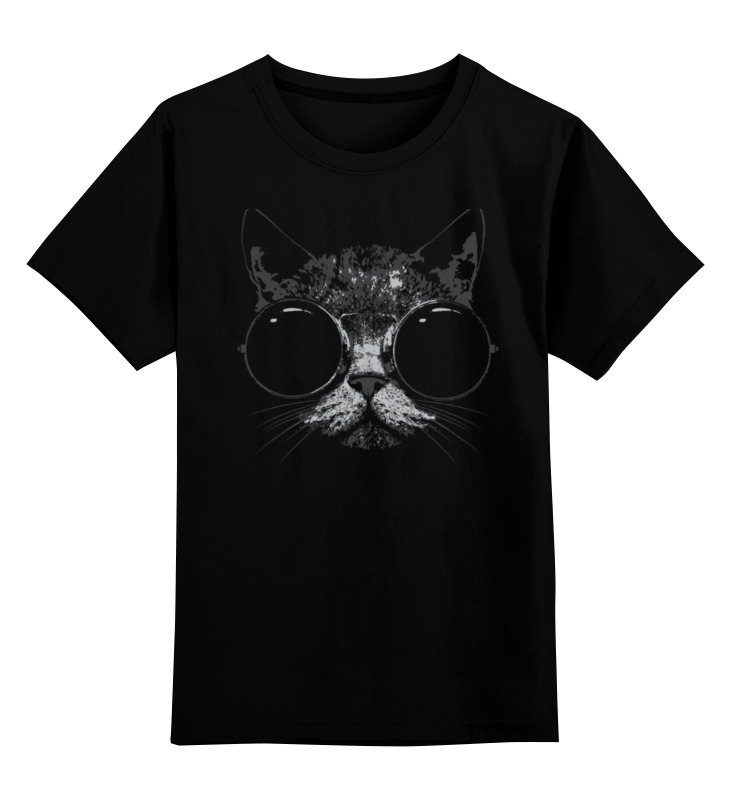 Детская футболка классическая унисекс Printio Стильный кот