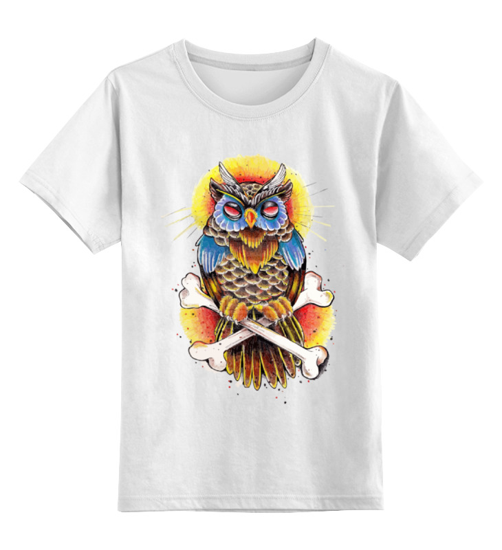 Детская футболка классическая унисекс Printio Mysterious owl