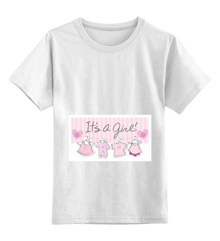 Детская футболка классическая унисекс Printio It's a girl