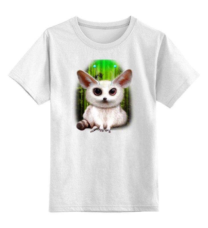 Детская футболка классическая унисекс Printio Фенек (лиса)