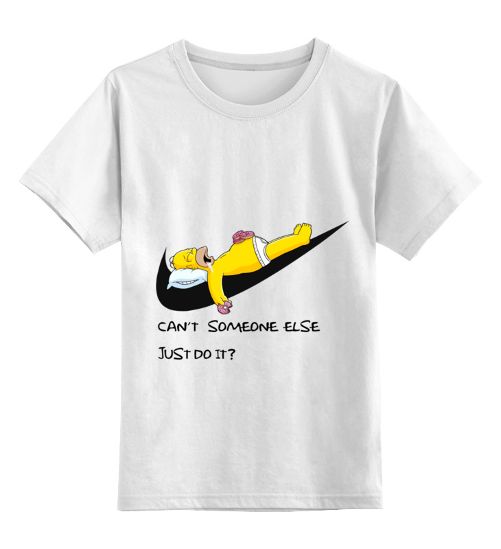 Детская футболка классическая унисекс Printio Гомер nike