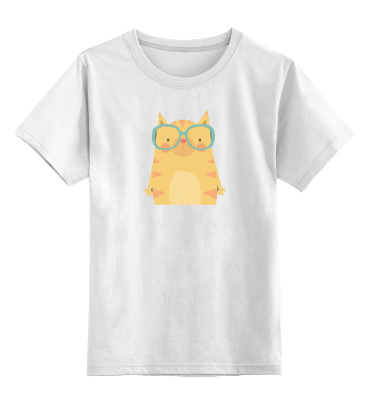 Детская футболка классическая унисекс Printio Умная кошка