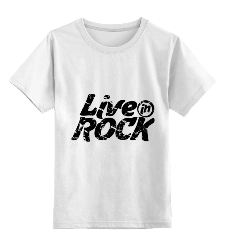 Детская футболка классическая унисекс Printio Liveinrock