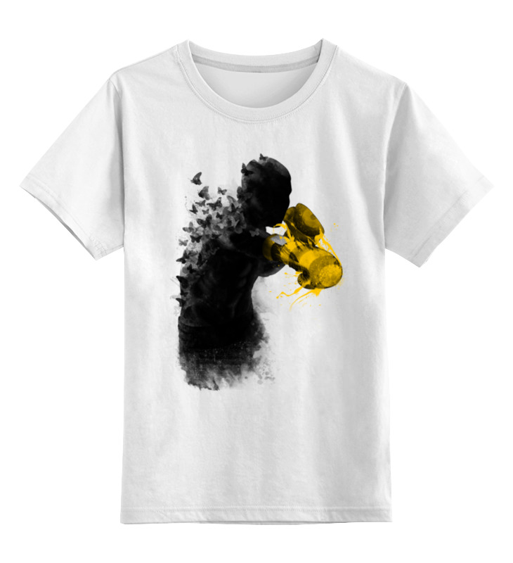 Детская футболка классическая унисекс Printio Порхай как бабочка, жаль как пчела