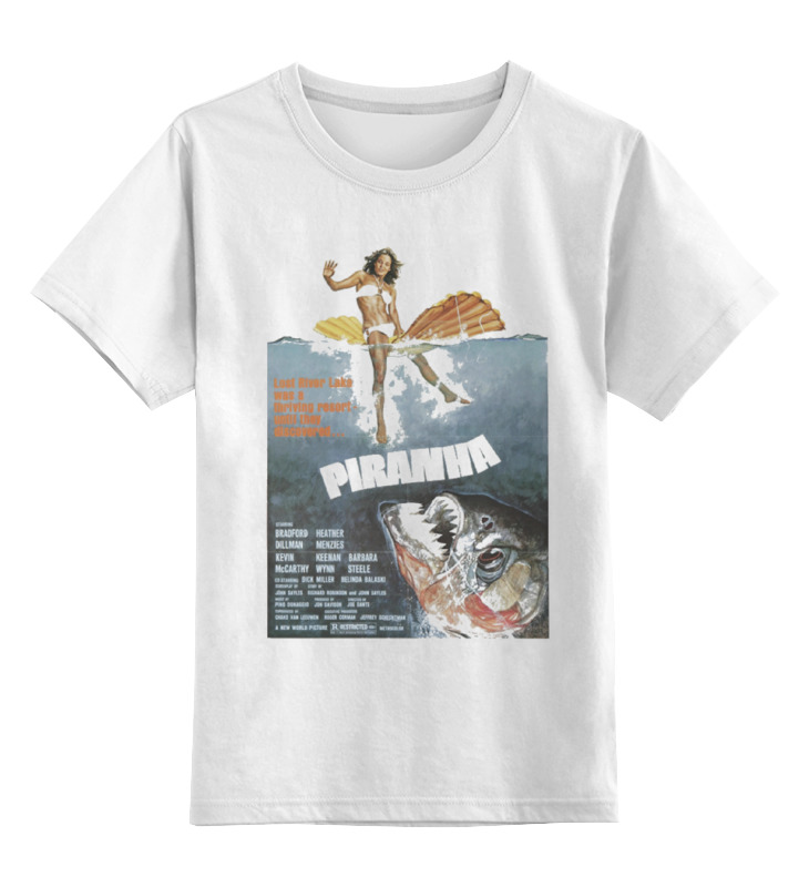 Детская футболка классическая унисекс Printio Piranha / пираньи