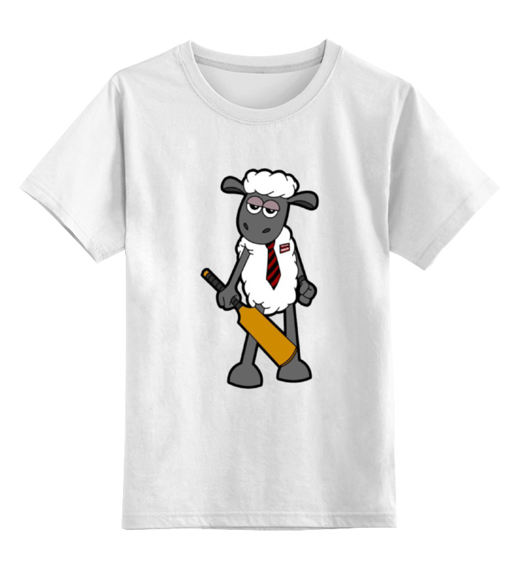 Детская футболка классическая унисекс Printio Модная овечка