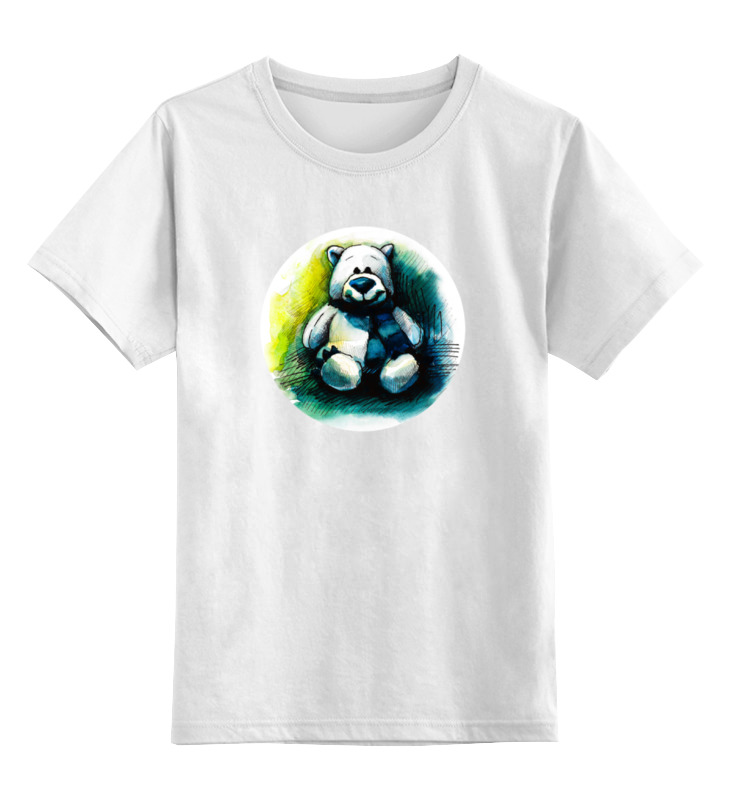Детская футболка классическая унисекс Printio Медведь плюшевый