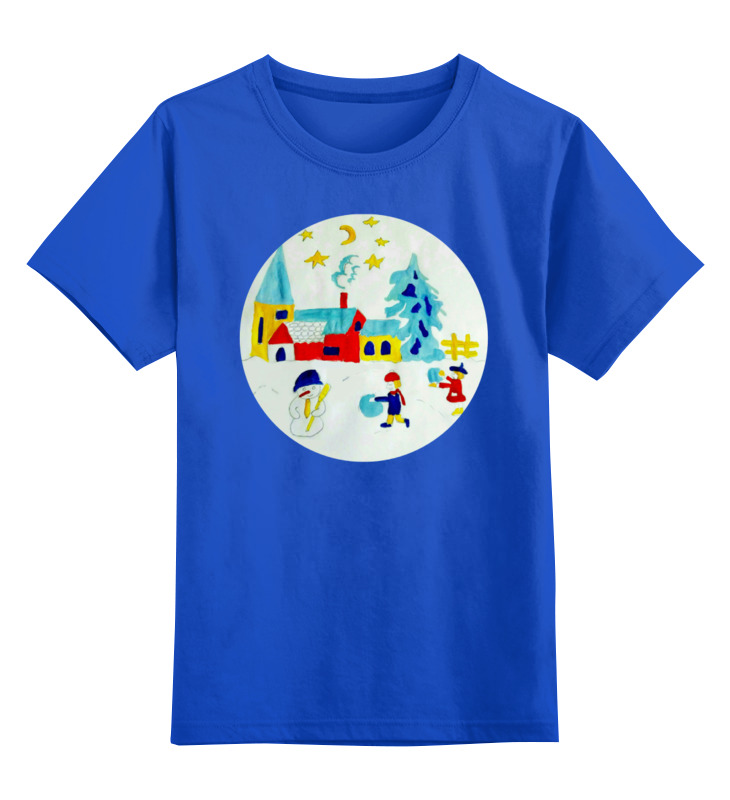 Детская футболка классическая унисекс Printio Зимняя сказка