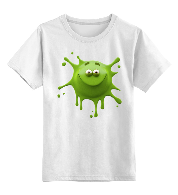 Детская футболка классическая унисекс Printio Улыбчивая клякса