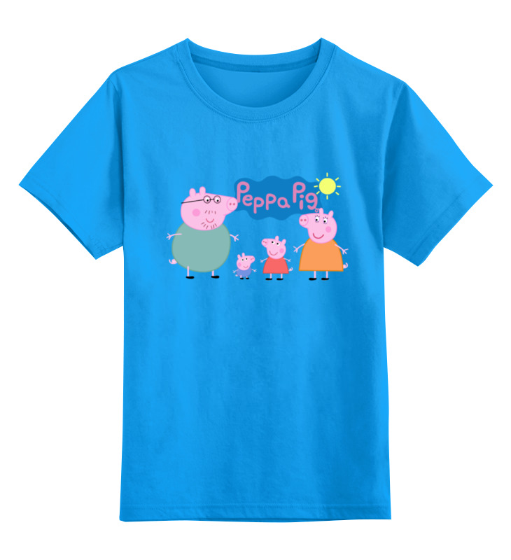 Детская футболка классическая унисекс Printio Свинка пеппа