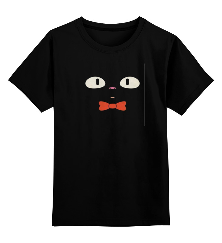 Детская футболка классическая унисекс Printio Чёрный кот