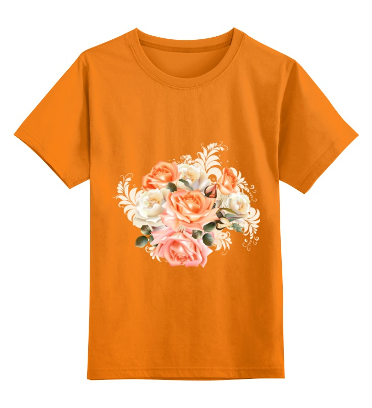 Детская футболка классическая унисекс Printio Чайная роза