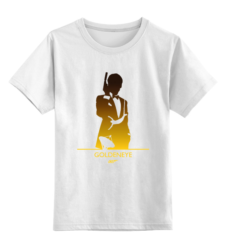 Детская футболка классическая унисекс Printio 007: золотой глаз