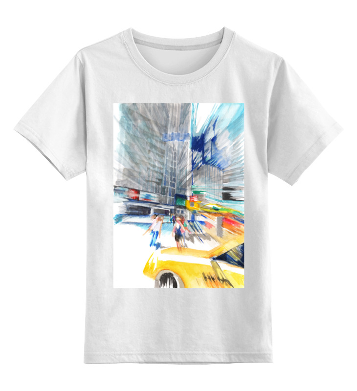 Детская футболка классическая унисекс Printio Улица нью йорка