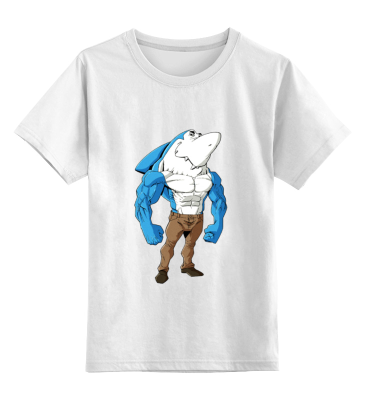 Детская футболка классическая унисекс Printio Зубастая рыбка