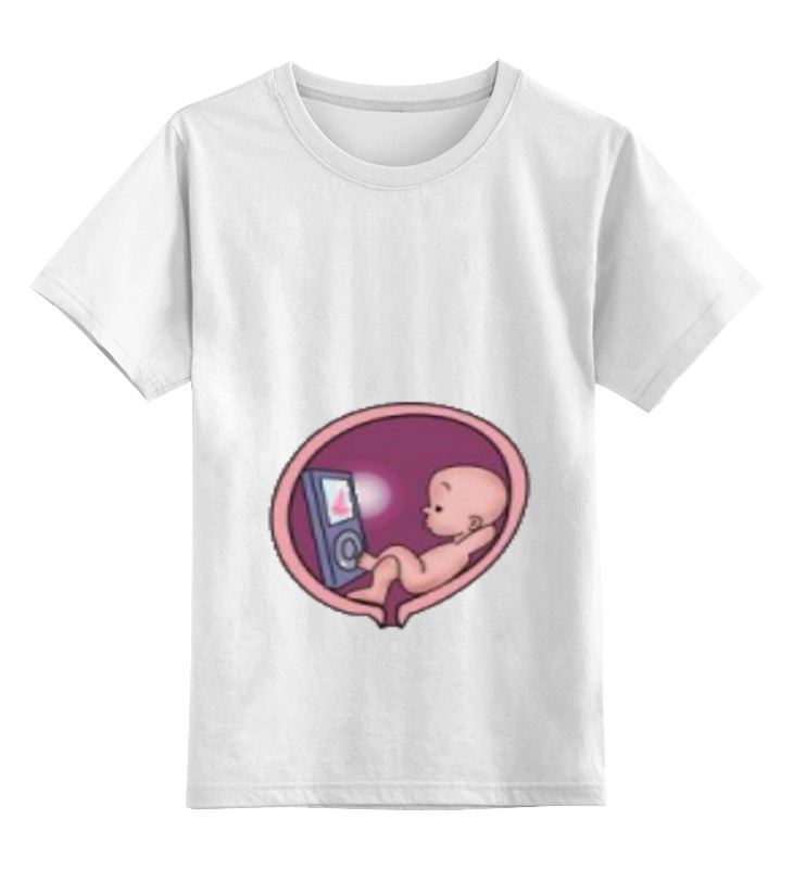 Детская футболка классическая унисекс Printio Я беременна