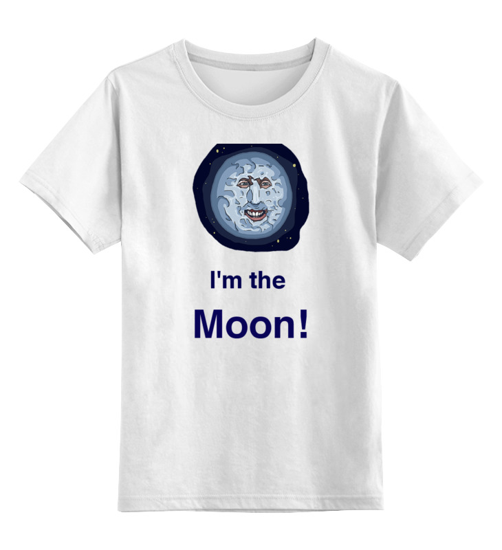 Детская футболка классическая унисекс Printio Луна из mighty boosh