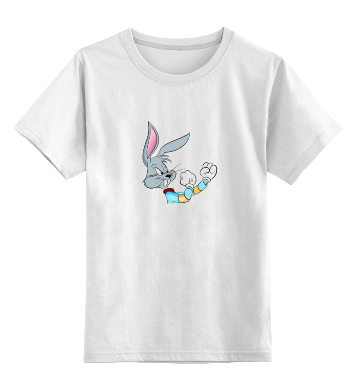 Детская футболка классическая унисекс Printio Багз банни