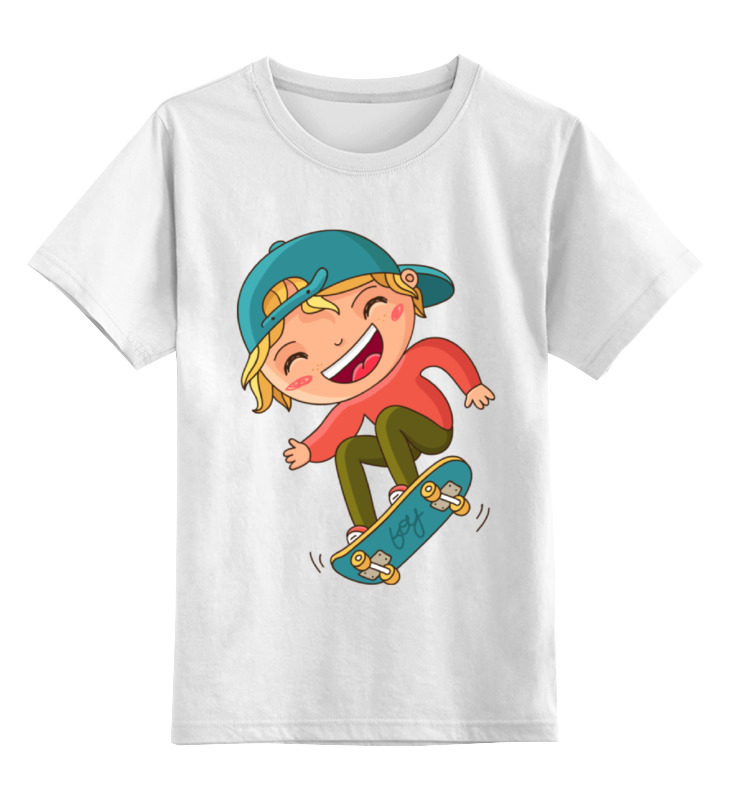 Детская футболка классическая унисекс Printio Скейтборд